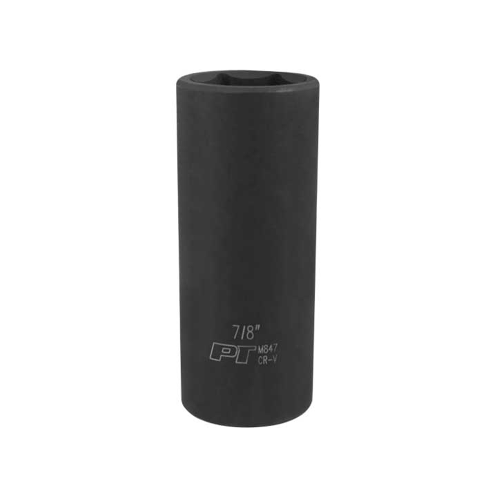 Performance Tool Deep Wall Impact Socket — 1/2in. Drive, 7/8in., Chrome Vanadium Steel, Impact Rated, Model# PRTM847